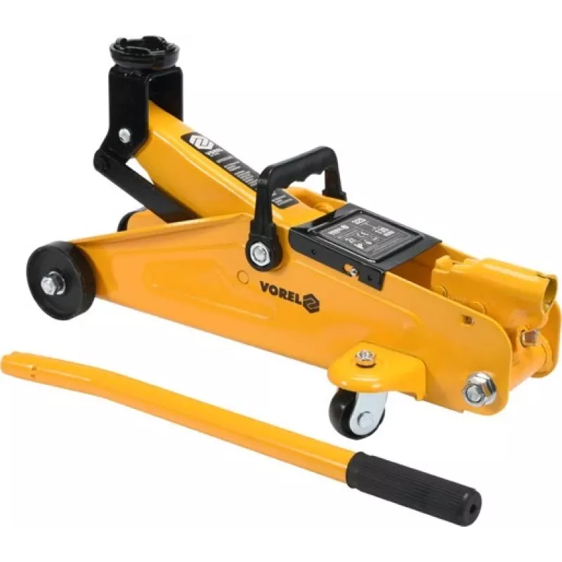 TOYA VOREL 80111 Hydraulic Trolley Jack 2 Ton with Swivel Saddle and Safety Valve