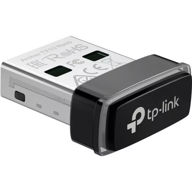 TP-Link Archer TX1U Nano AX300 Wi-Fi 6 USB Adapter with Internal Antennas, USB 2.0