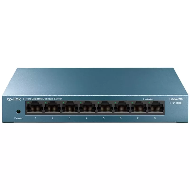 TP-Link LiteWave LS108G - Switch - unmanaged - 8 x 10/100/1000 - Desktop - AC 220 V