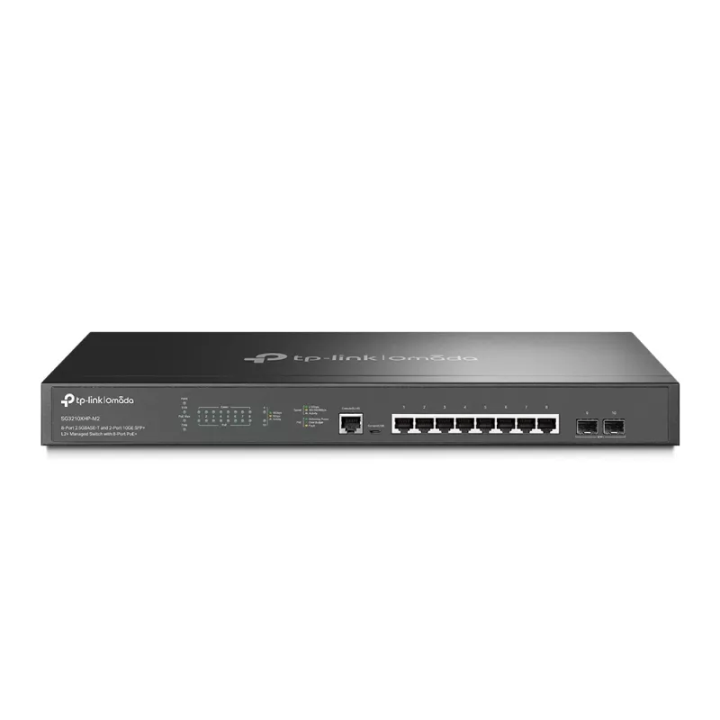 TP-Link Omada SG3210XHP-M2 8-Port 2.5G PoE+ Managed Switch with 2x 10G SFP+ SG3210XHP-M2(UN)