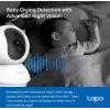 TP-Link Tapo C200C Pan/Tilt Home Security Wi-Fi Camera - 1080p Full HD, 360° Horizontal Range, Two-Way Audio, Night Vision up to 9m, MicroSD up to 256GB, White