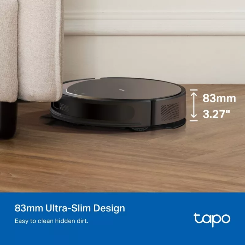 TP-Link Tapo RV20 Max Plus Robot Vacuum and Mop with Auto-Empty Dock, LiDAR Navigation, 4200 Pa Suction, 2600 mAh Battery, Wi-Fi, Alexa & Google Assistant