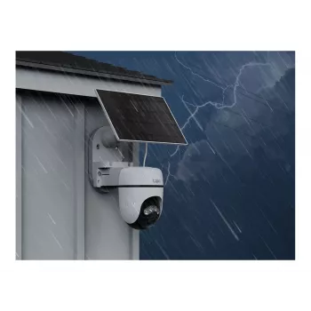 TP-Link Tapo TC90 KIT Solar-Powered Pan/Tilt Security Camera Kit, 2K QHD, Outdoor, Battery & Solar, IP65, Colour Night Vision, Wireless, 1 Camera