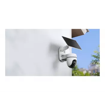 TP-Link Tapo TC90 KIT Solar-Powered Pan/Tilt Security Camera Kit, 2K QHD, Outdoor, Battery & Solar, IP65, Colour Night Vision, Wireless, 1 Camera
