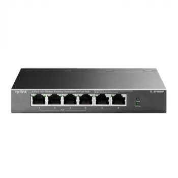 TP-LINK TL-SF1006P 6-Port 10/100 Mbps Desktop Switch with 4-Port PoE+ (67W)