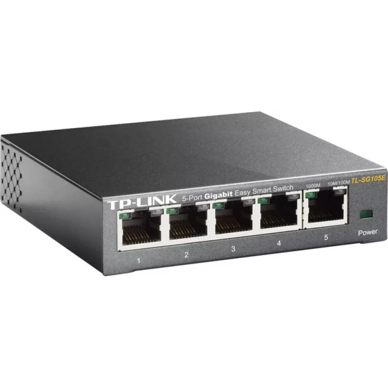TP-LINK TL-SG105E(UN) Managed L2 Gigabit Ethernet Switch, 5 Ports, 10/100/1000 Mbps