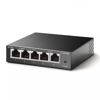 TP-Link TL-SG105S 5-Port Gigabit Desktop Switch, Metal Case, v5.0