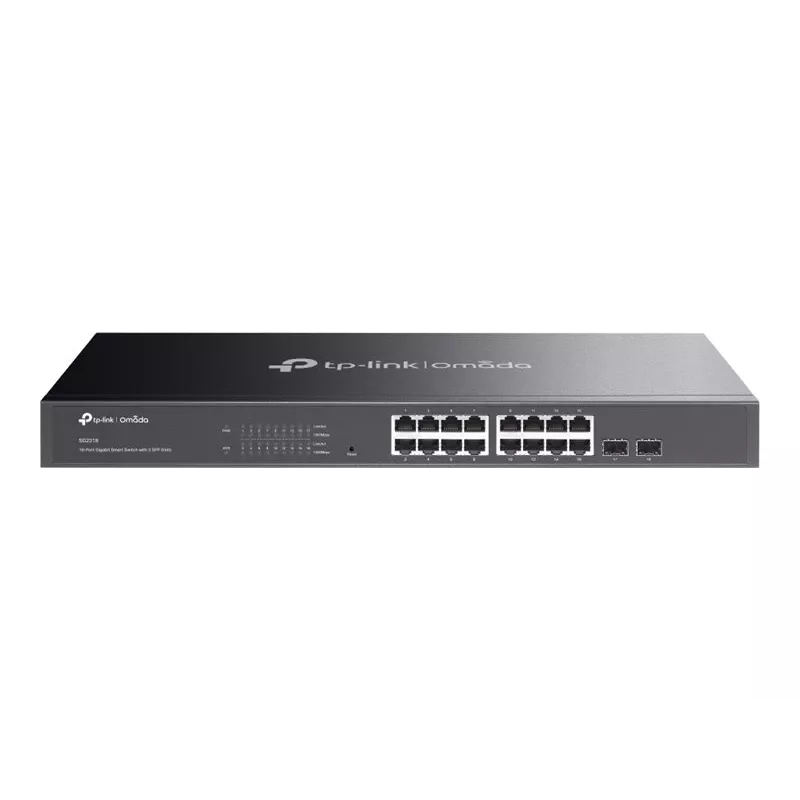 TP-LINK TL-SG2218 16-Port Gigabit L2+ Managed Switch with 2 SFP Slots, 150W PoE+