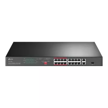 TP-Link TL-SL1218P 18-Port Fast Ethernet PoE+ Switch with 2 Gigabit and 1 SFP