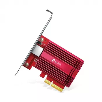 TP-LINK TX401 10GBase-T PCIe 3.0 x4 Network Adapter, RJ45, Aquantia AQC107, Multi-Gig 10G/5G/2.5G/1G/100Mbps, Low Profile
