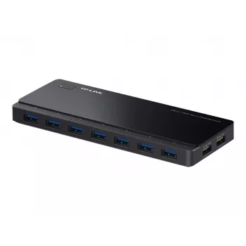 TP-LINK UH720 7-Port USB 3.0 Hub with 2 Smart Charging Ports - Black