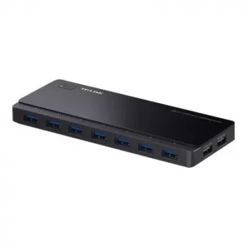 TP-LINK UH720 7-Port USB 3.0 Hub with 2 Smart Charging Ports - Black