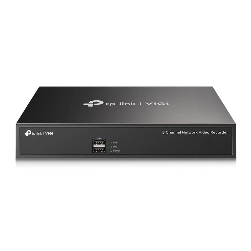 TP-Link VIGI NVR1008H 8-Channel Network Video Recorder, 5MP, H.265+, 1 SATA up to 10TB, HDMI/VGA, 12V DC