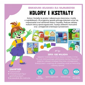 TREFL GRY Educational Game Colors and Shapes ABC for Toddlers Treflik Family Trefl 02904