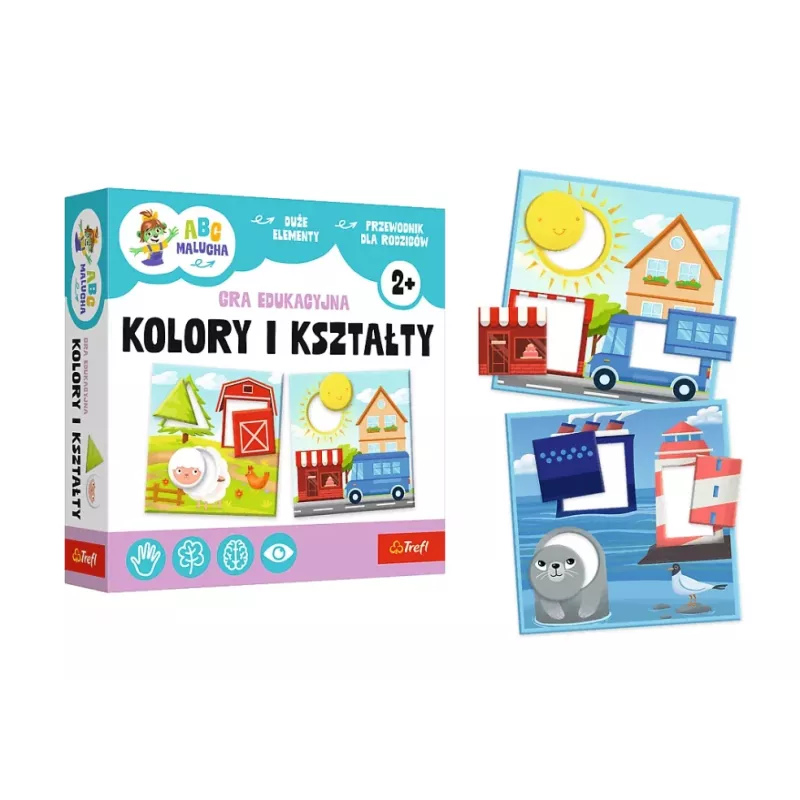 TREFL GRY Educational Game Colors and Shapes ABC for Toddlers Treflik Family Trefl 02904