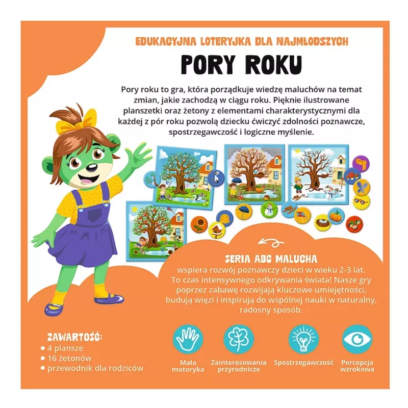 TREFL GRY Educational Game Seasons ABC for Toddlers Treflik Family Trefl 02906