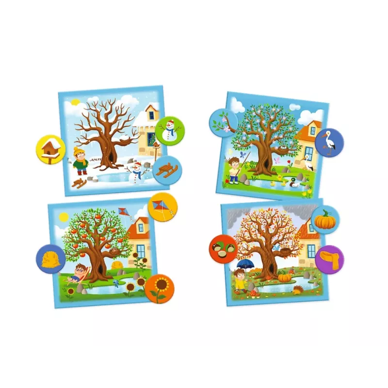 TREFL GRY Educational Game Seasons ABC for Toddlers Treflik Family Trefl 02906