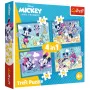 TREFL Puzzle - 4-in-1 – Funny Adventures of Mickey Mouse – Trefl 34669
