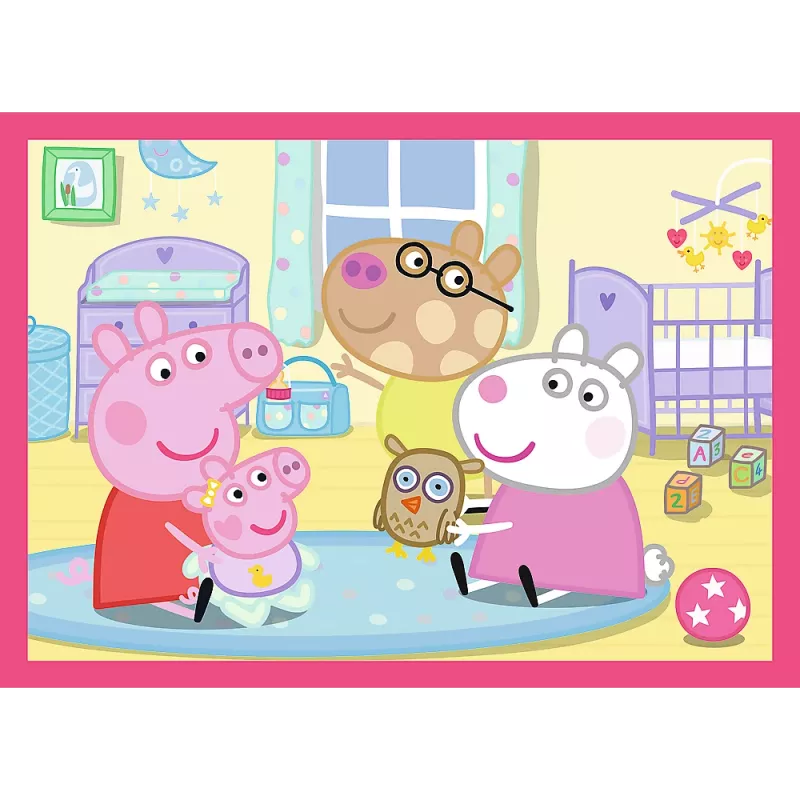TREFL PUZZLE 4-in-1 Puzzle (12, 15, 20, 24) – Peppa Loves Adventures – Trefl 34672