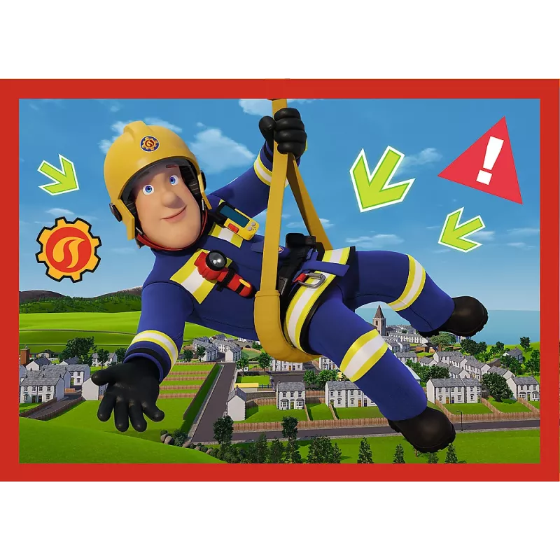 TREFL PUZZLE 4-in-1 Puzzle - Adventures of Fireman Sam
