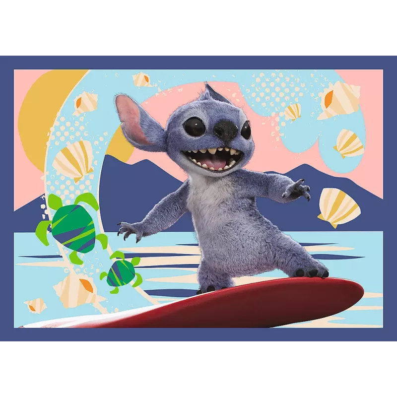 TREFL PUZZLE 4-in-1 Puzzle – Hawaiian Vacation – Disney Stitch Trefl 34666