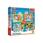 TREFL PUZZLE Paw Patrol 4in1 Puzzles Cheerful Paw Patrol Team