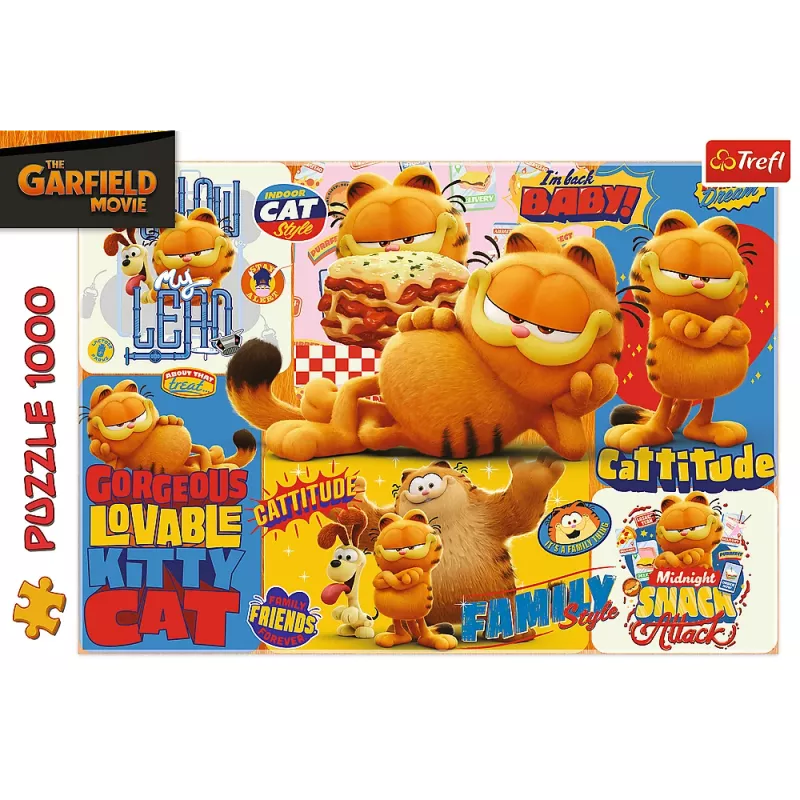 TREFL PUZZLE Puzzle - 1000 - Garfield's Adventures - Garfield Trefl 10935