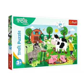 TREFL PUZZLE Puzzle 24 Maxi Treflik Family Trefliki in the Countryside Trefl 14361