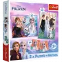 TREFL PUZZLE Puzzle - 2in1 + Memos Princesses in Their Land - Disney Frozen 2 93335