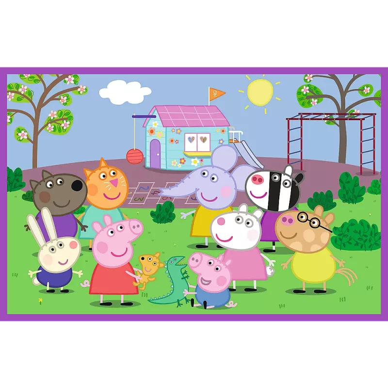 TREFL PUZZLE Puzzle - 2x24 - Peppa on the playground - Peppa Pig 34435