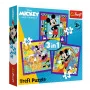 TREFL PUZZLE Puzzle – 3-in-1 (20, 36, 50 pieces) – Mickey and His Merry Team – Mickey Mouse and Friends – Trefl 34894