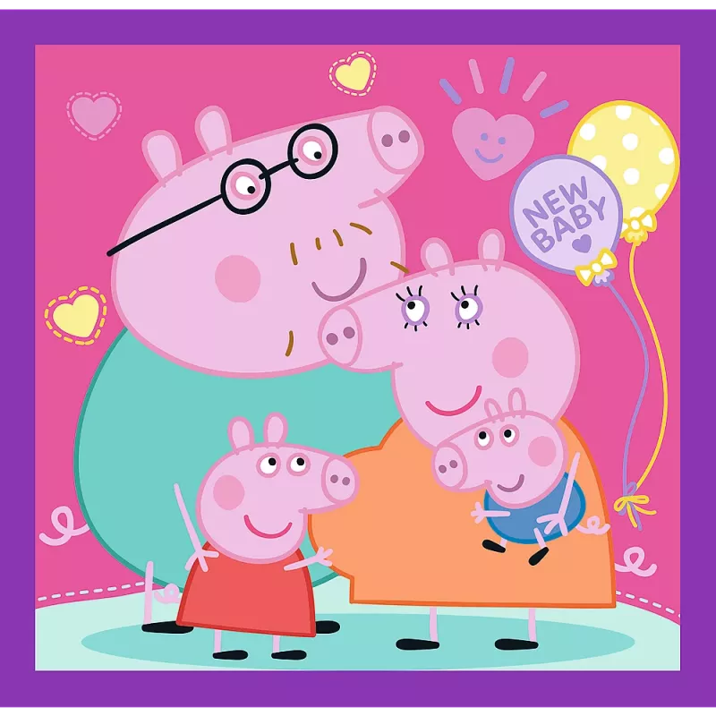 TREFL PUZZLE Puzzle - 3 in 1 - Peppa Pig's Habits Trefl 34893