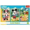 TREFL PUZZLE Puzzle - 3x50 - Mice on vacation Disney Trefl 34881