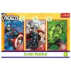 TREFL PUZZLE Puzzle - 3x50 - Your Hero / Disney Marvel The Avengers Trefl 34891