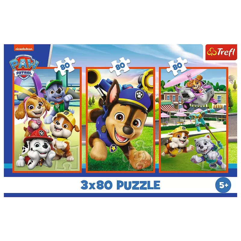 TREFL PUZZLE Puzzle - 3x80 - Dog Pack Paw Patrol Trefl 34886