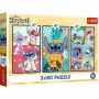 TREFL PUZZLE Puzzle - 3x80 - Stitch World Trefl 34885