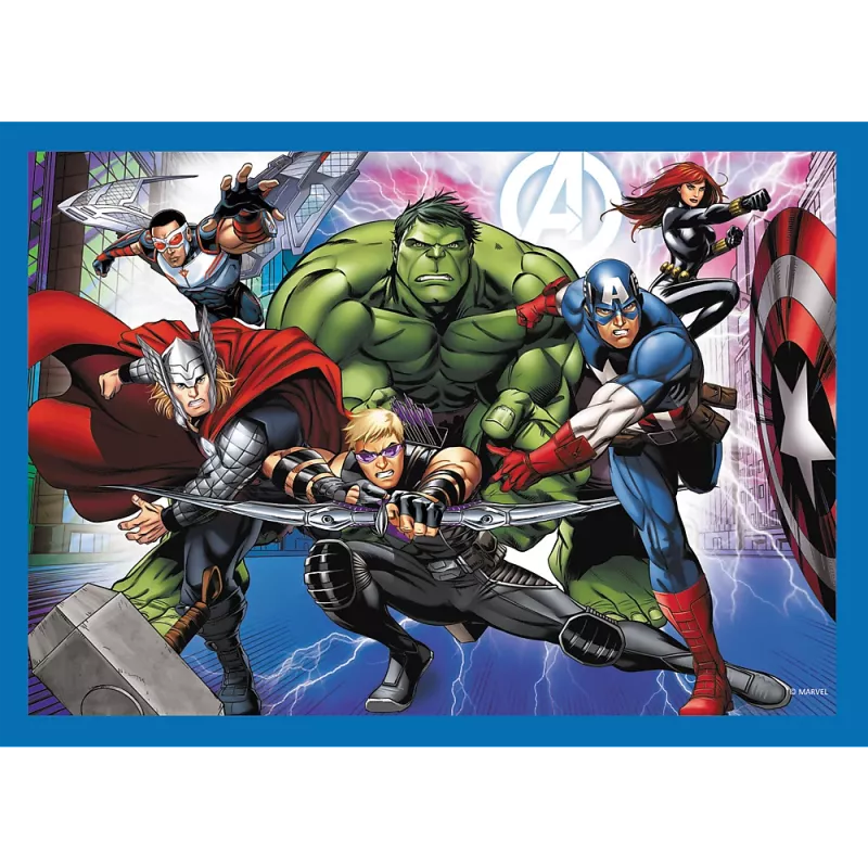 TREFL PUZZLE Puzzle 4 in 1 Brave Avengers 26006
