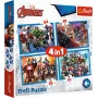 TREFL PUZZLE Puzzle 4 in 1 Brave Avengers 26006