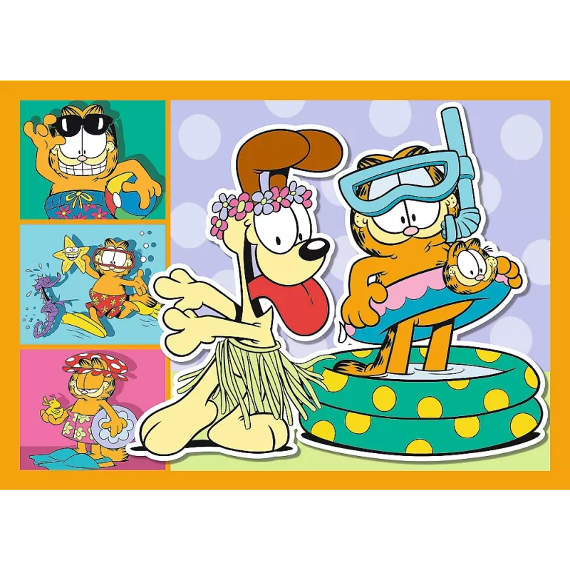 TREFL PUZZLE Puzzle 4-in-1 – Garfield Loves Lasagna – Trefl 34673