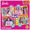 TREFL PUZZLE Puzzle - 4 in 1 - Happy World of Barbie Trefl 34626