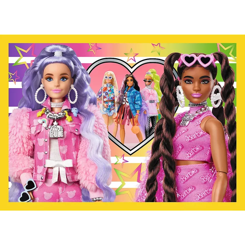 TREFL PUZZLE Puzzle - 4 in 1 - Happy World of Barbie Trefl 34626