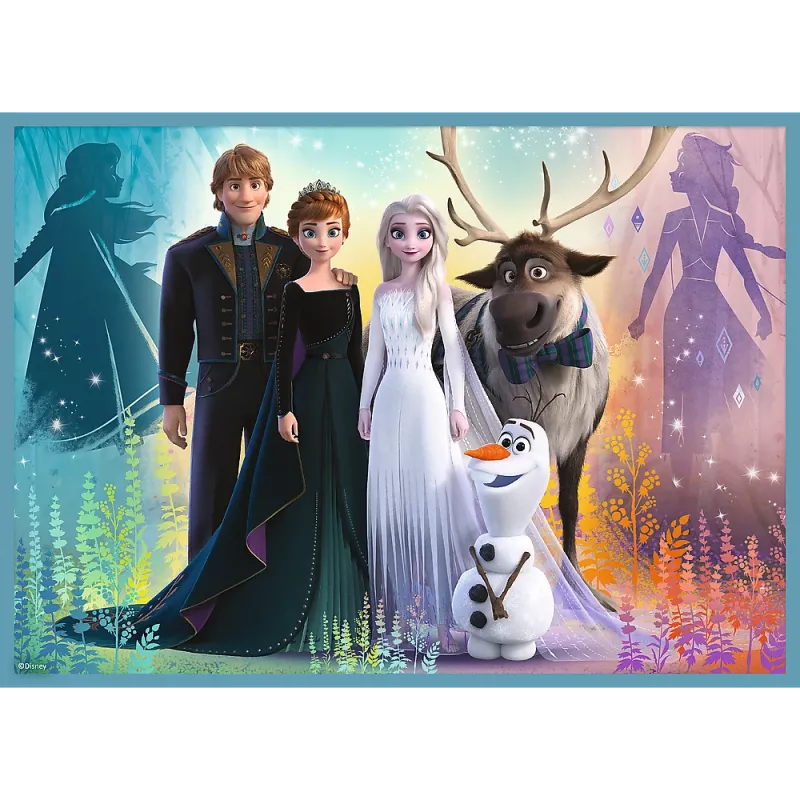 TREFL PUZZLE Puzzle - 4in1 (12, 15, 20, 24) - The Amazing World of Frozen - Trefl 34381
