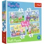 TREFL PUZZLE Puzzle 4in1 Holiday Memories Peppa Pig 34359