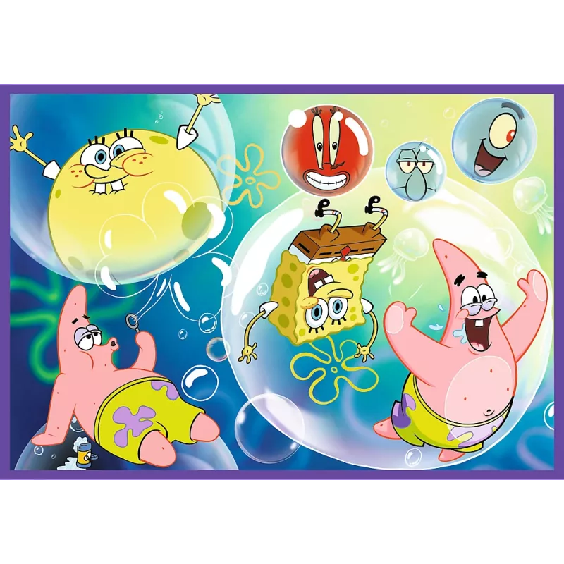 TREFL PUZZLE Puzzle - 4x250 - SpongeBob's Crazy World Trefl 13342