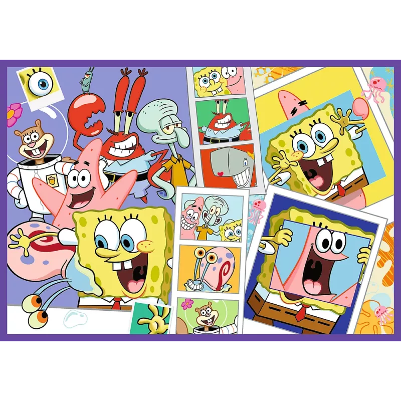 TREFL PUZZLE Puzzle - 4x250 - SpongeBob's Crazy World Trefl 13342