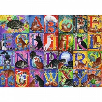 TREFL PUZZLE Puzzle - 500 - Cat Alphabet Trefl 37527