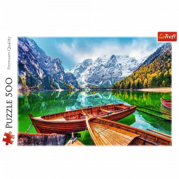 TREFL PUZZLE Puzzle – 500 – Lake Braies, Italy Trefl 37486