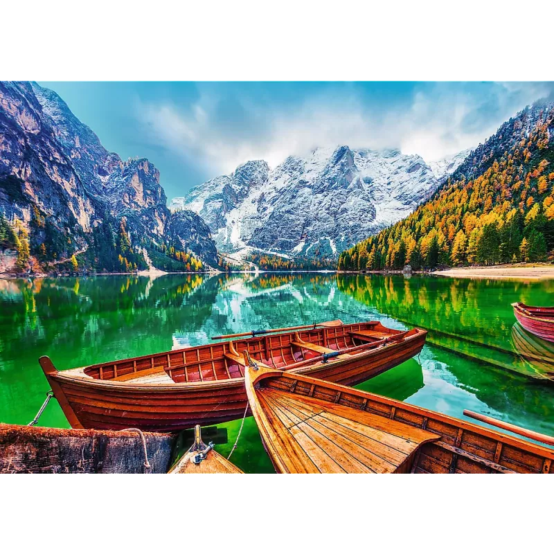 TREFL PUZZLE Puzzle – 500 – Lake Braies, Italy Trefl 37486