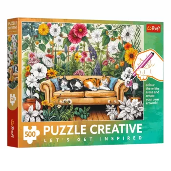 TREFL PUZZLE Puzzle 500 Pieces – Puzzle Creative – Cat Orangery