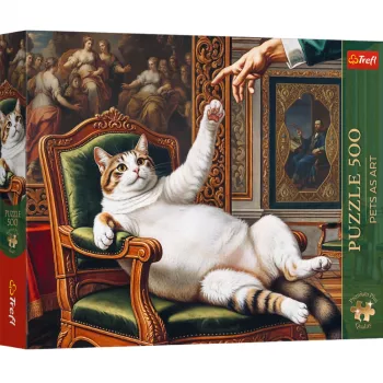 TREFL PUZZLE Puzzle - 500 - Premium Plus - Pets as Art: His Fluffy Highness - Trefl 37627